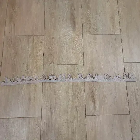 Velikonoční samolepka filc 100 cm šedý K9639