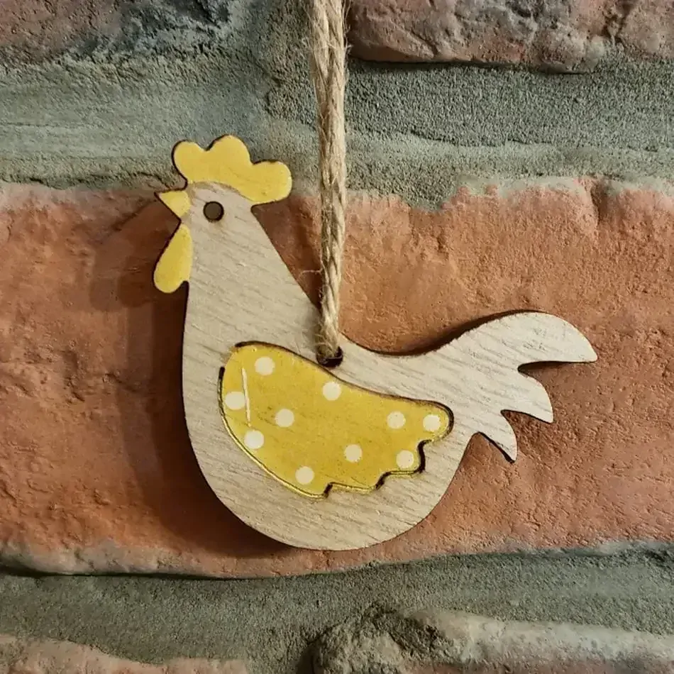 Slepice přízdoba 6,5cm K9958