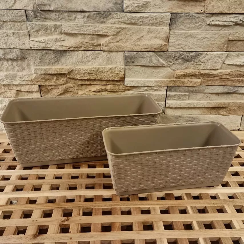 Truhlík imitace ratanu velký K6467