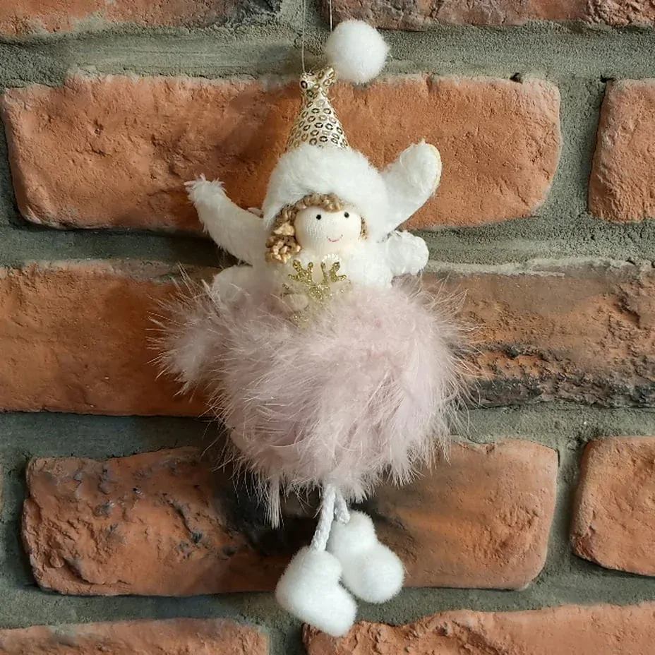 Andělka s peřím 20 cm K1358