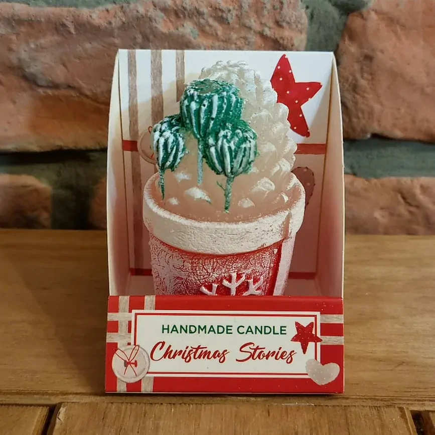 Dárková svíčka kaktus K7430