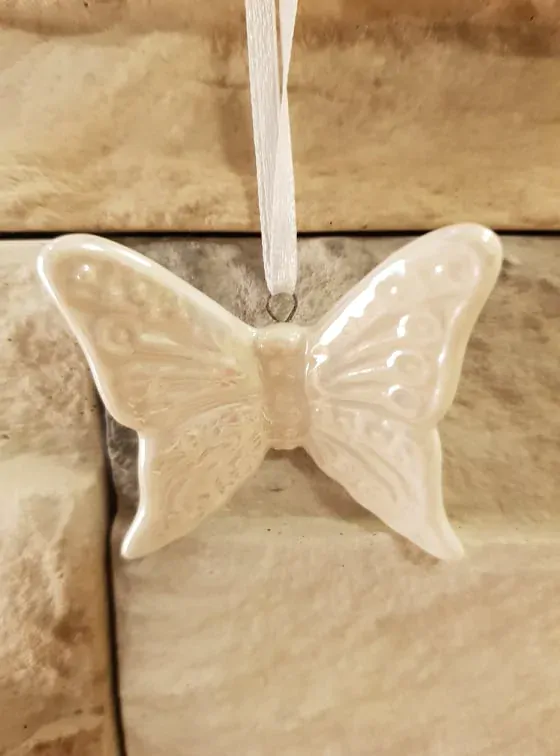 Motýl porcelán závěs  K2899