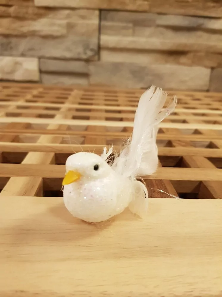 Holubička s glitry K0722