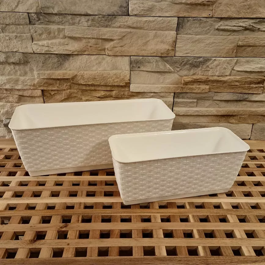 Truhlík imitace ratanu velký K6467