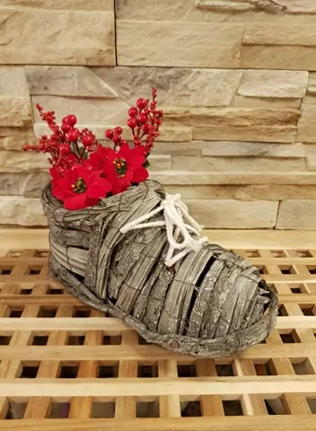 Proutěný květináč bota K914